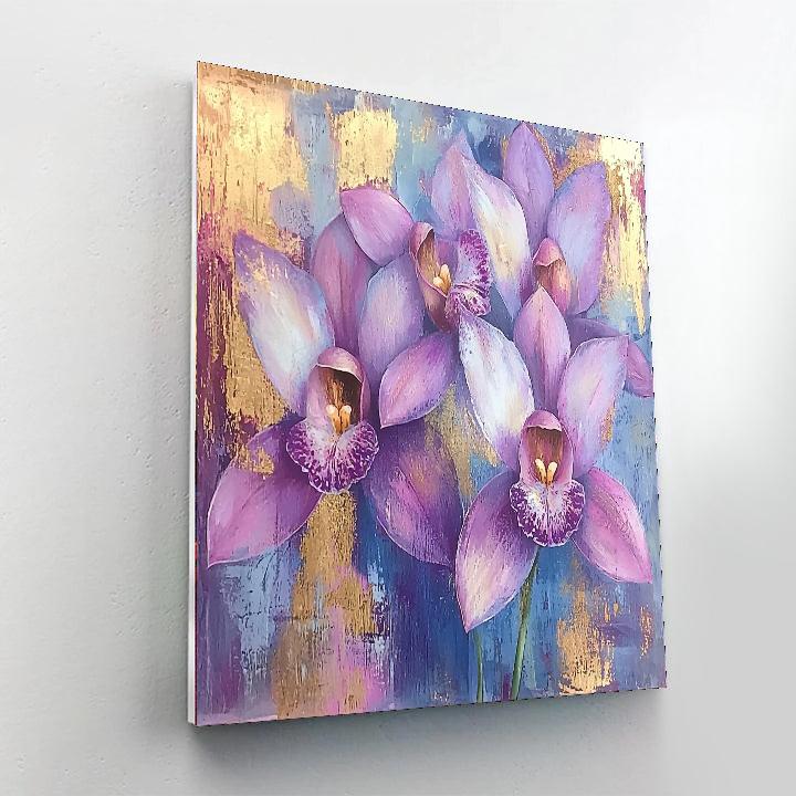 Gustav Klimt Inspired Orchid Dreams  Paint By Numbers Art