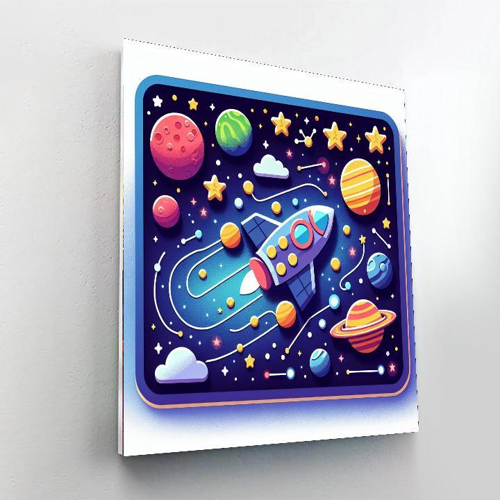 Space Explorers Journey Paint By Numbers Art