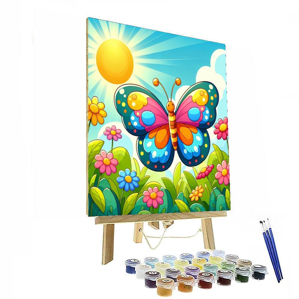 Radiant Butterfly Paint By Numbers Art