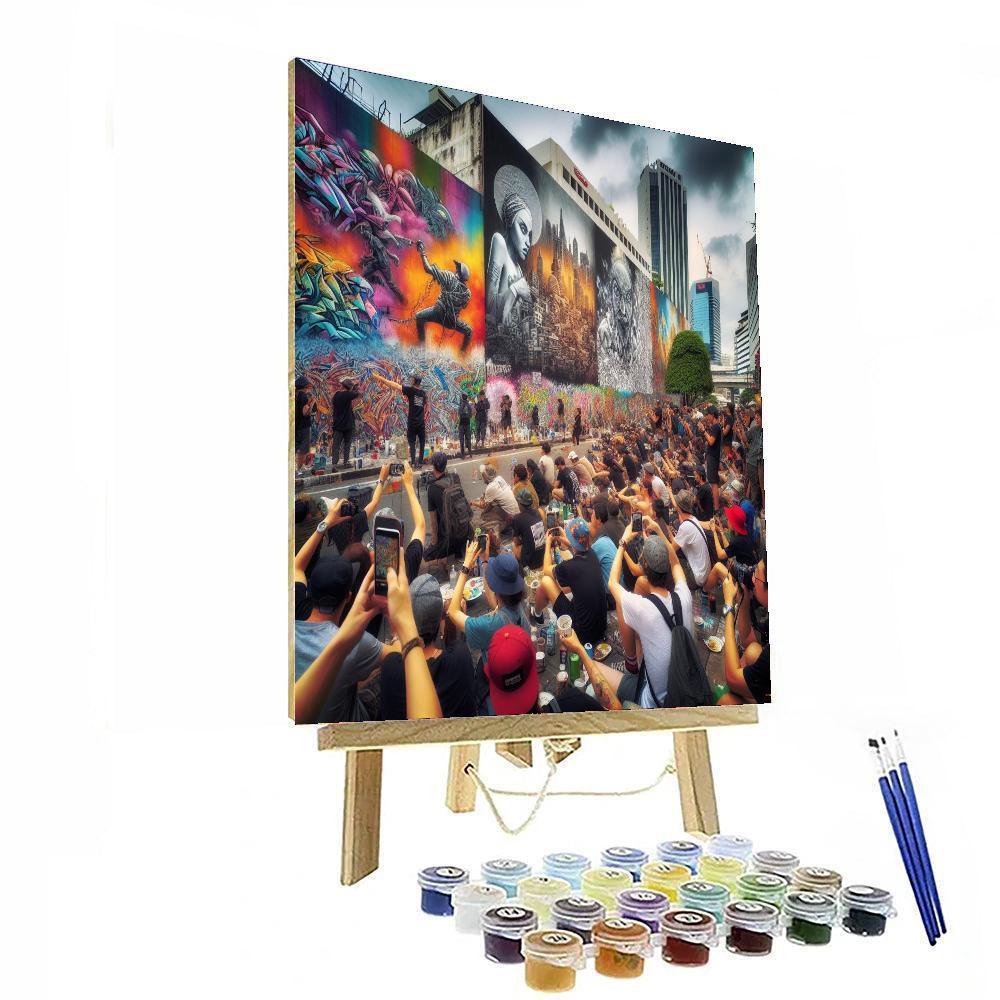 International Street Art Festival - France Painting By Numbers Kit