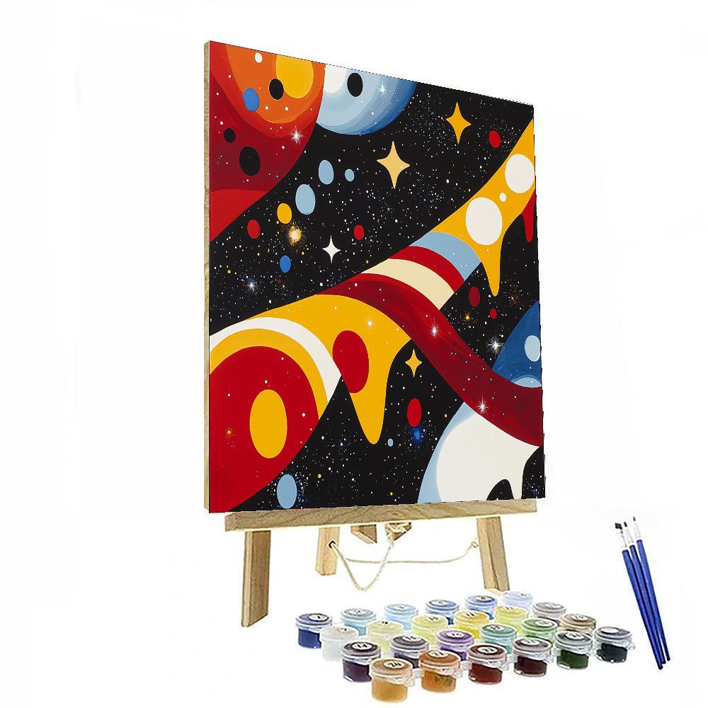 Joan Miró Inspired Cosmic Dance Of Dreams  Painting Number Kit