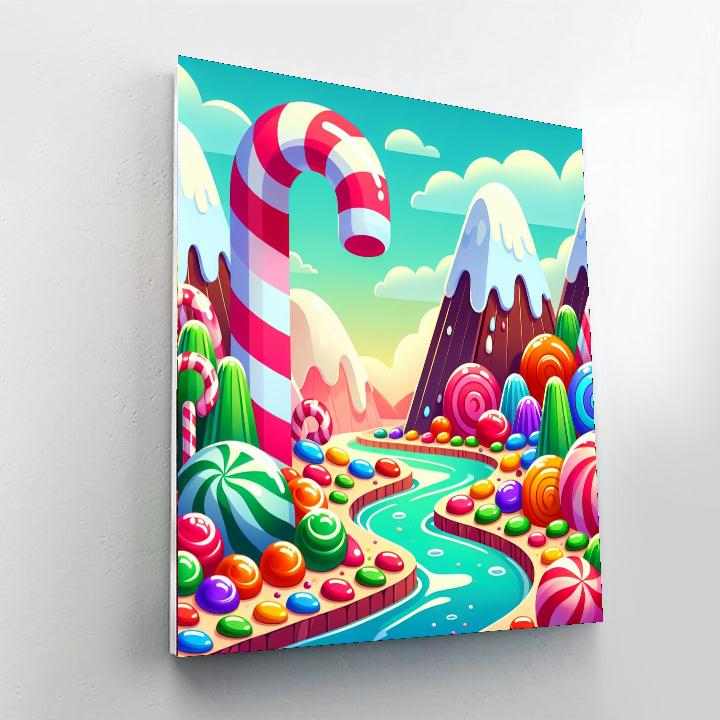 Enchanting Candyland DIY Paint By Numbers