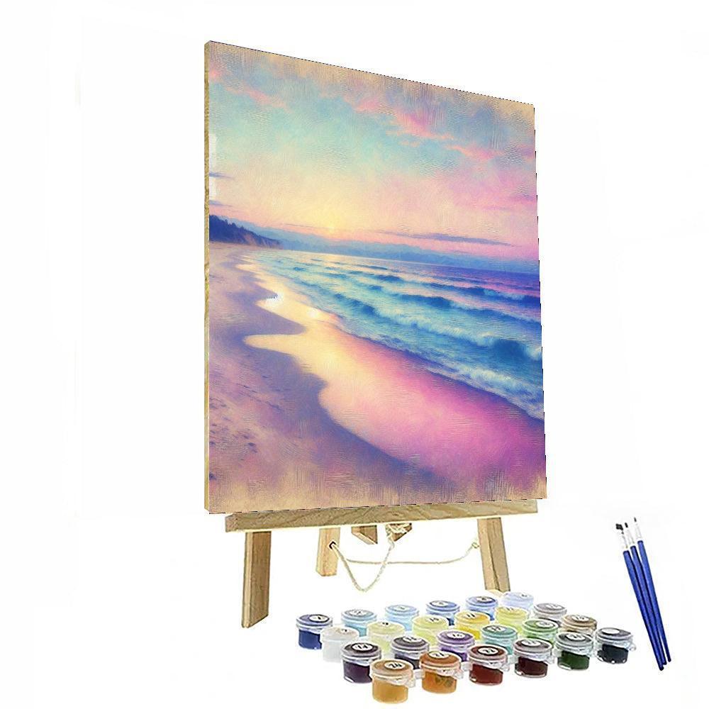 Peaceful Beachside Escape Number Painting