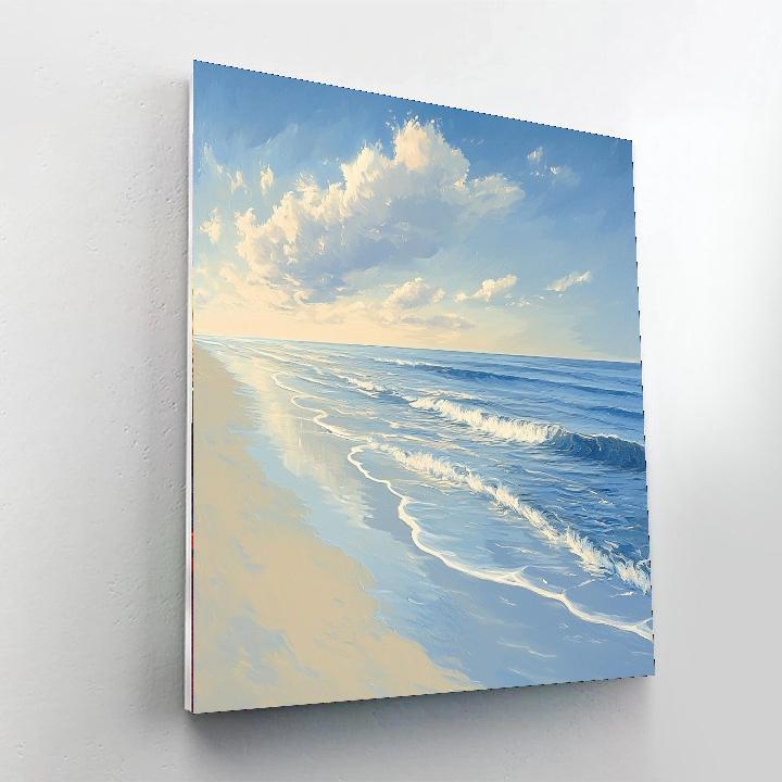 Claude Monet Inspired Serene Ocean Reflection  Painting Number Kit