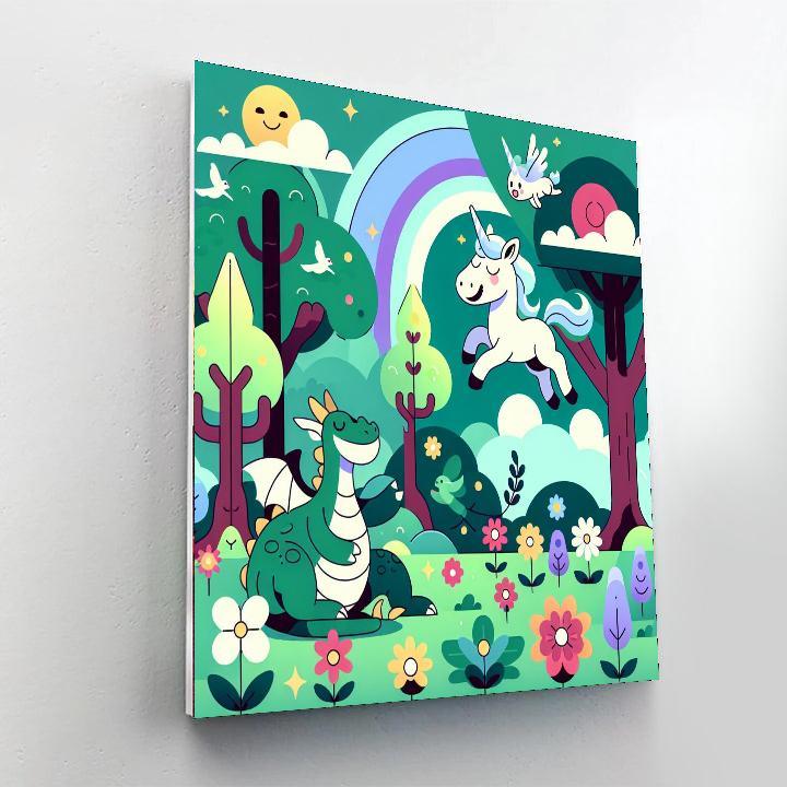 Happy Fairy Tale Creatures Paint By Numbers Kits