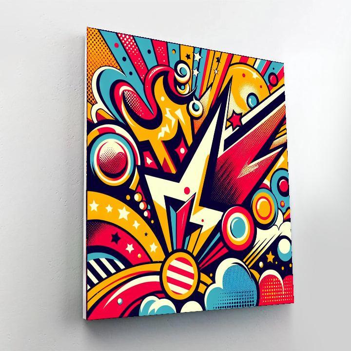 Retro Pop Art Vibes DIY Paint By Numbers