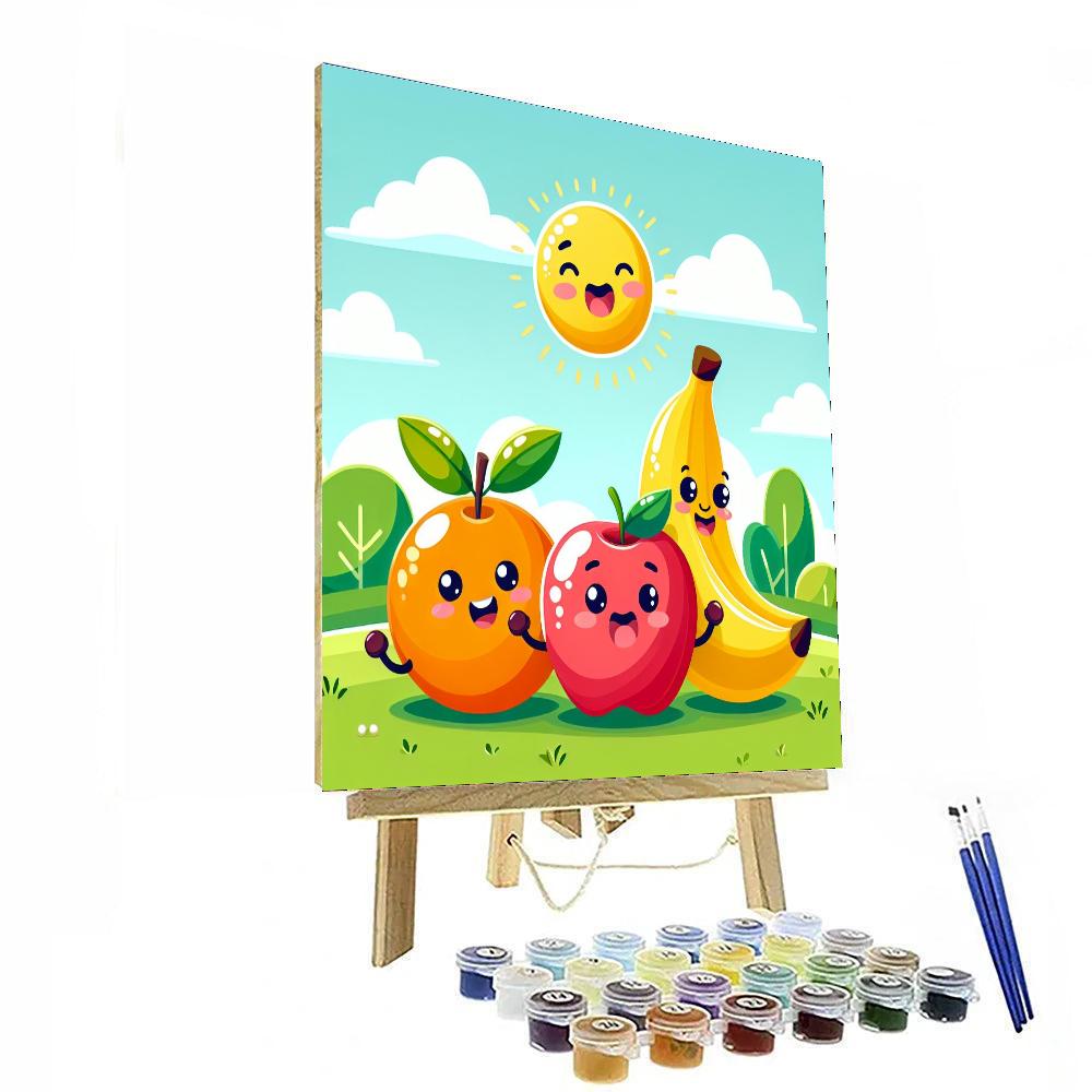 Super Fun Fruit Fiesta Painting Number Kit