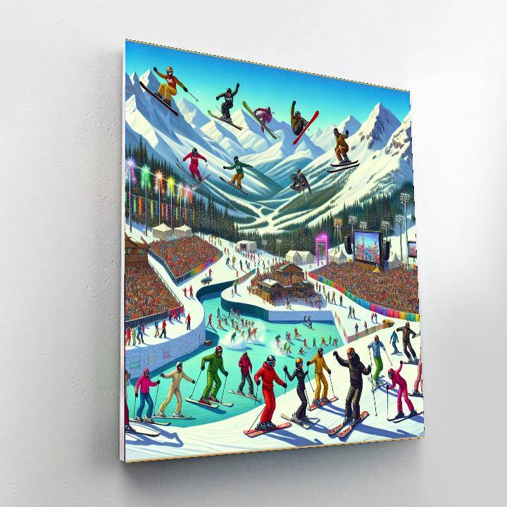 World Ski And Snowboard Festival - Canada Paint By Color