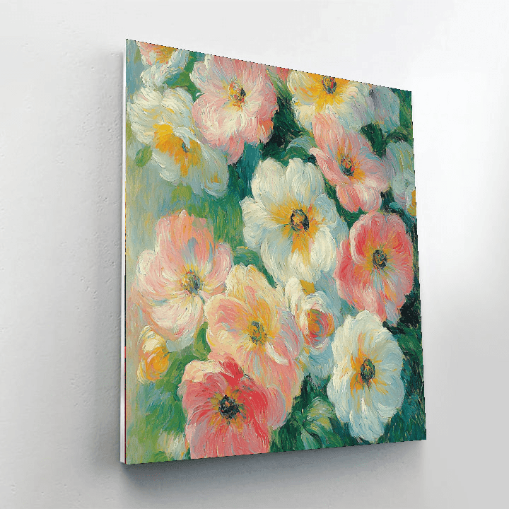 Pierre-Auguste Renoir Inspired Luminous Florals  Paint By Numbers