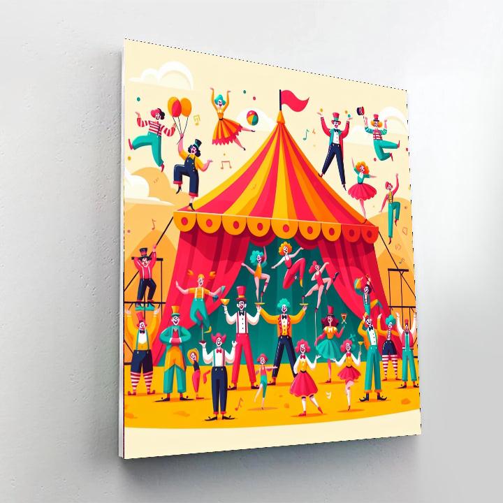 Circus Big Top Fun DIY Paint By Numbers