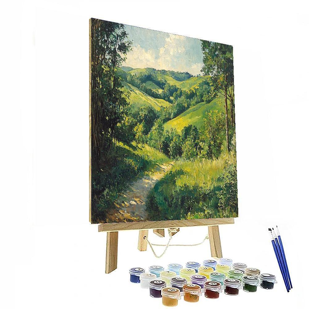 Paul Cézanne Inspired Whispers Of Verdant Valleys  DIY Paint By Numbers