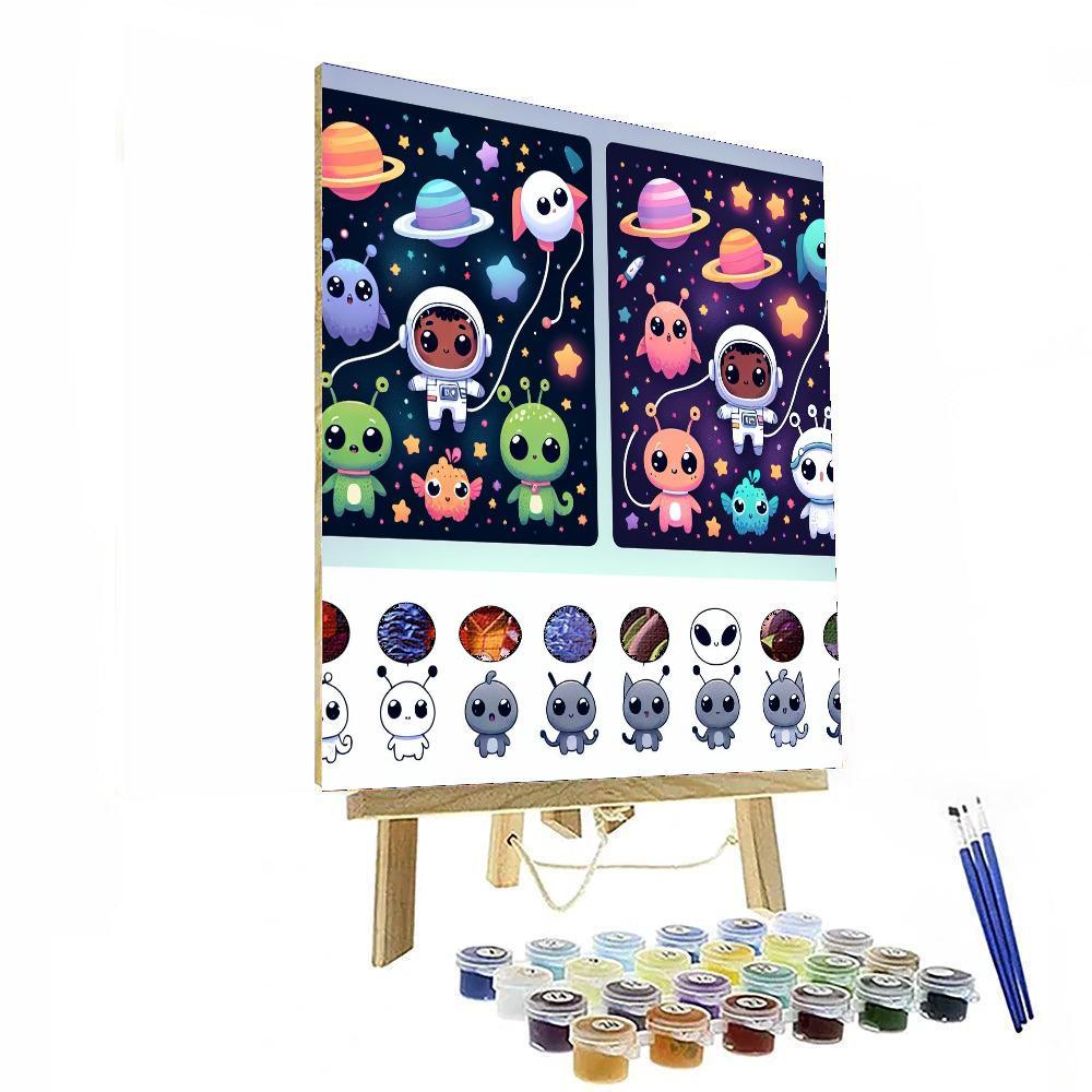 Space Pet Companions Painting By Numbers Kit