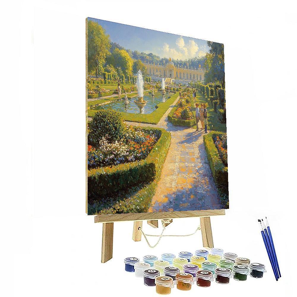 Palace Of Versailles Gardens In France Painting Number Kit