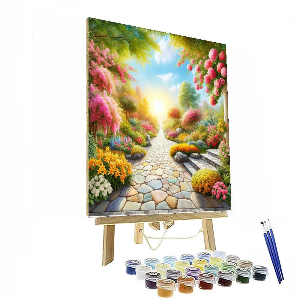 Charming Garden Walkway Paint By Number