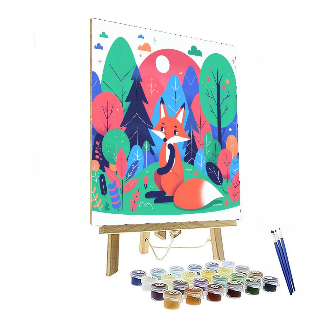 Wise Fox's Forest Secrets Paint By Numbers