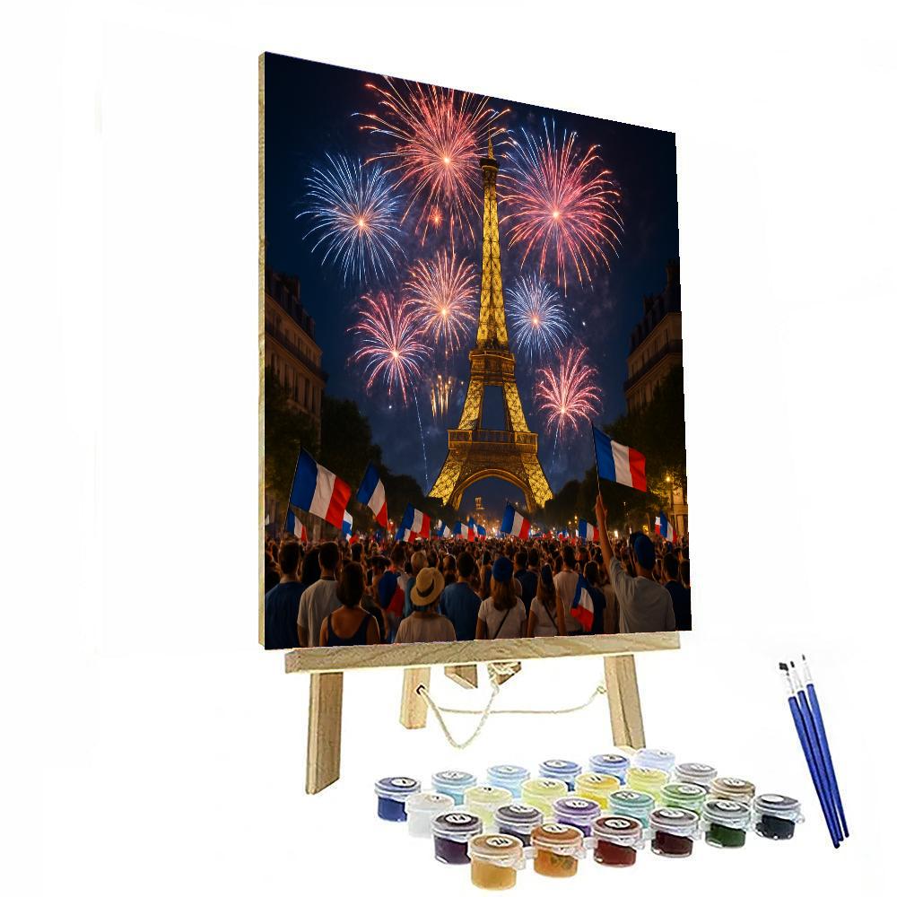 La Fête Nationale - Paris, France Painting Number Kit