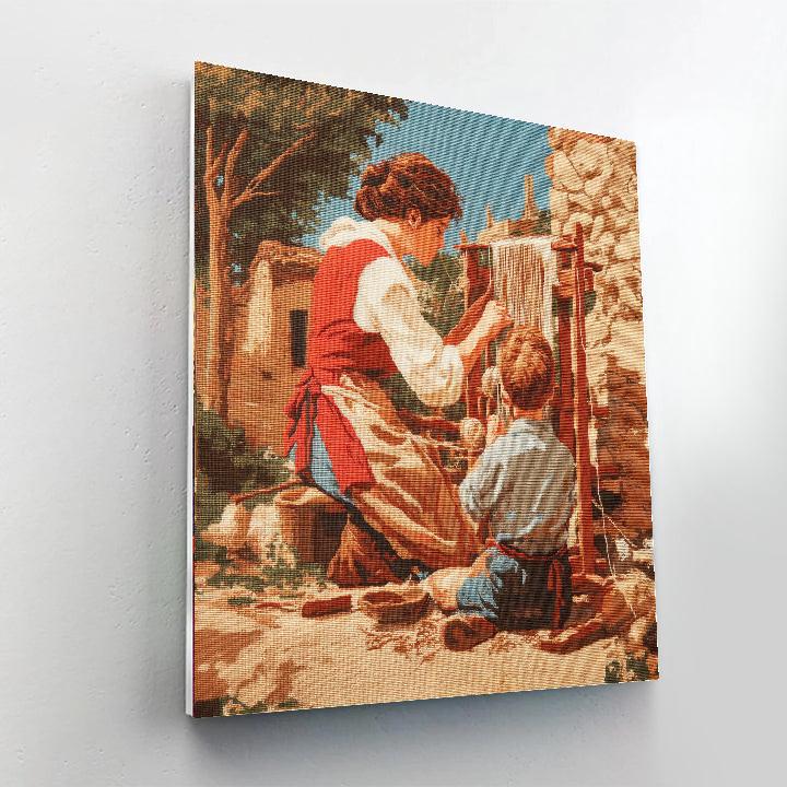 Love Weaves Through Time Painting Number Kit