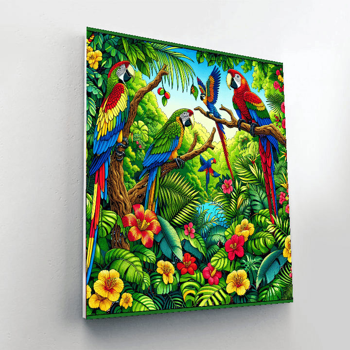 Exotic Jungle Escape Paint By Color