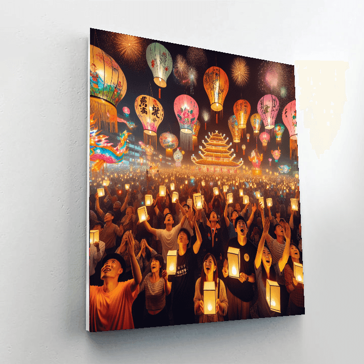 Taiwan Lantern Festival Paint By Number
