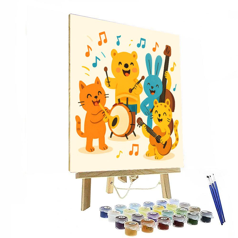 Artistic Animal Band Paint By Number