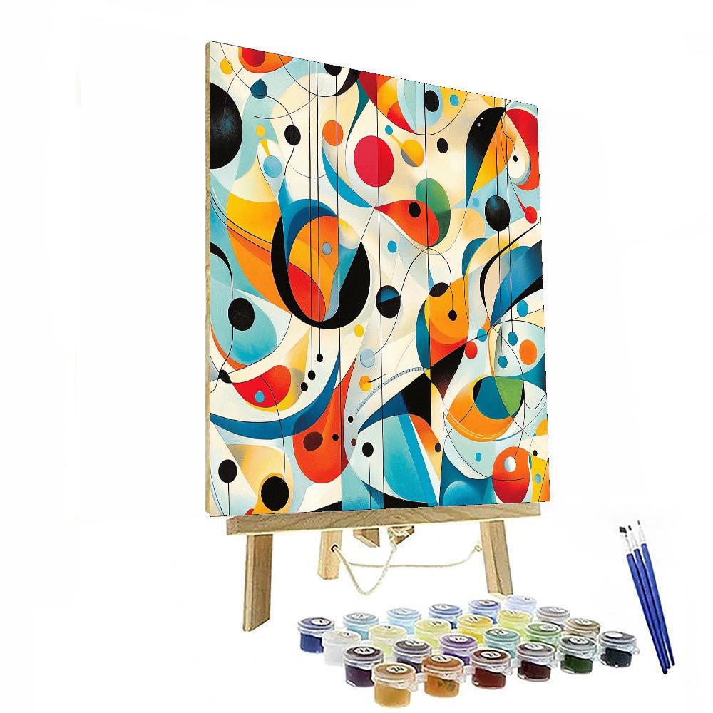 Paul Klee Inspired Musical Reverie  Painting Number Kit