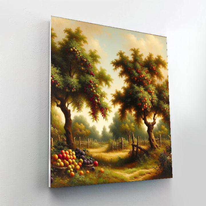 Rustic Orchard Harvest Paint By Numbers Art