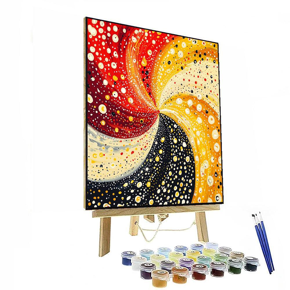 Yayoi Kusama Inspired Kaleidoscope Of Imagination  DIY Paint By Numbers