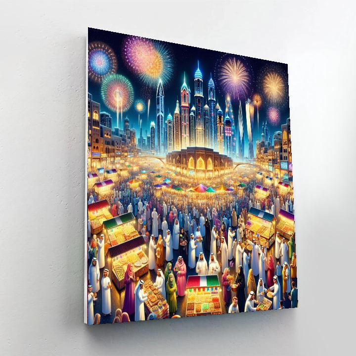Eid Festival - United Arab Emirates Painting By Numbers Kit