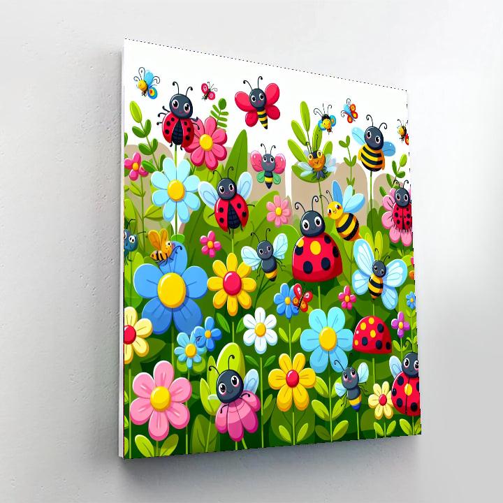 The Wonderful World Of Bugs Number Painting