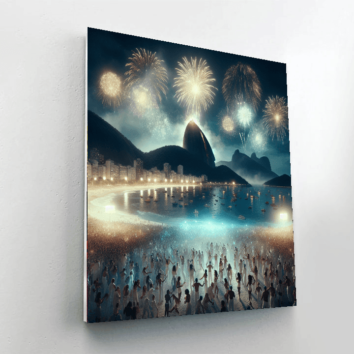 The Sugarloaf Mountain New Year's Eve Number Painting