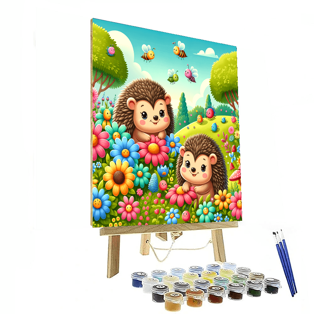 Happy Hedgehog Adventures Paint By Numbers