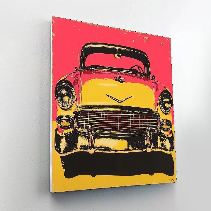 Andy Warhol Inspired Retro Automobiles  Painting By Numbers Kit