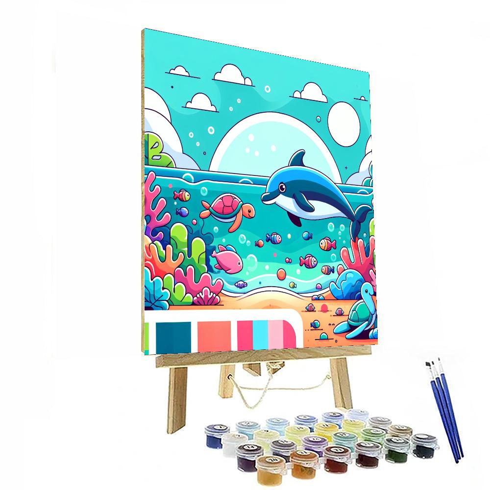 Tropical Lagoon Fun Paint By Numbers