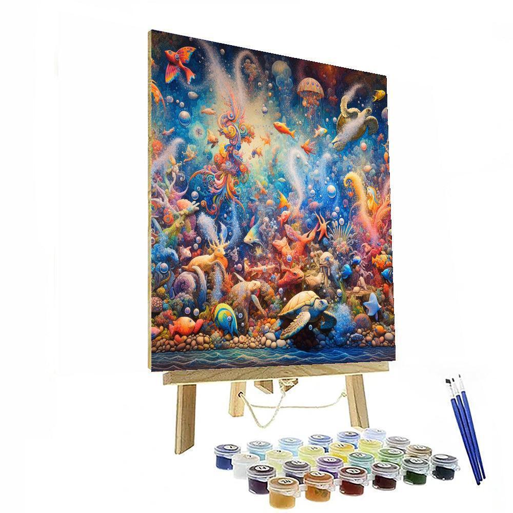 Playful Sea Life Numbered Painting Kits