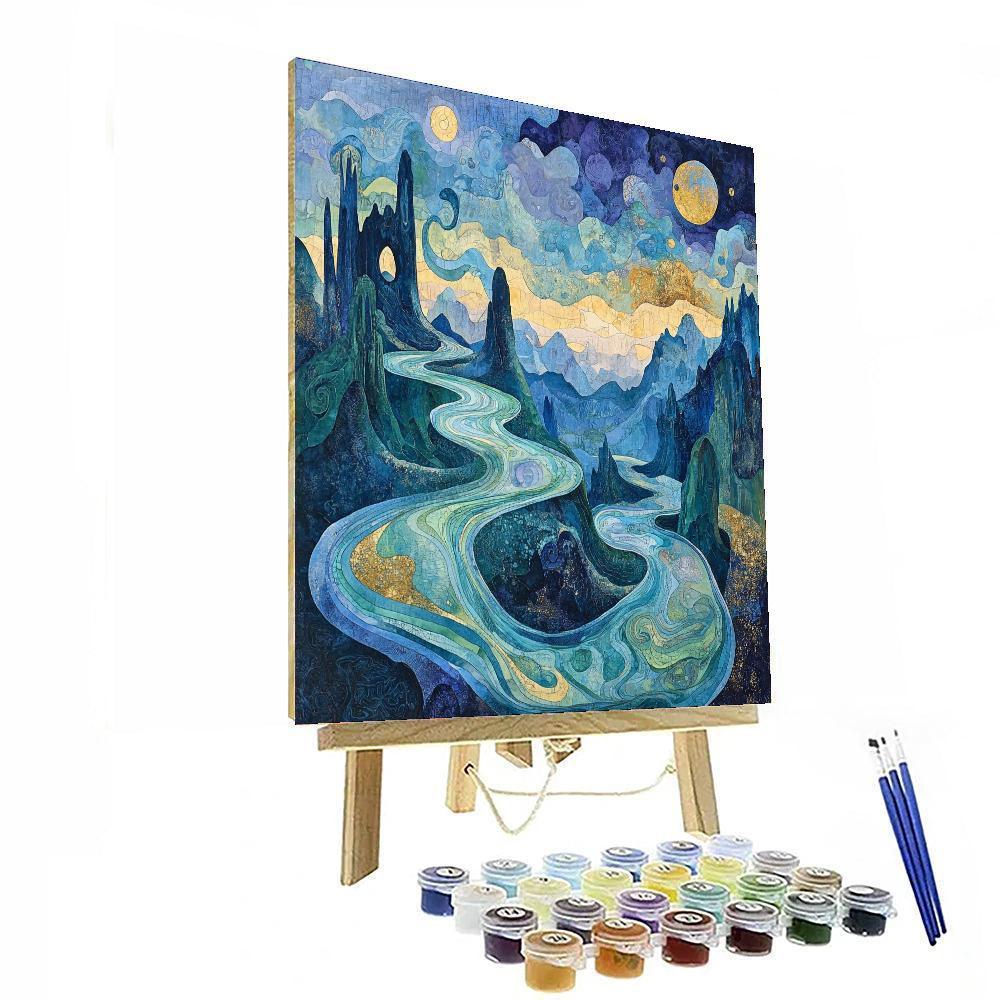 Max Ernst Inspired Ethereal Tides  Paint By Numbers