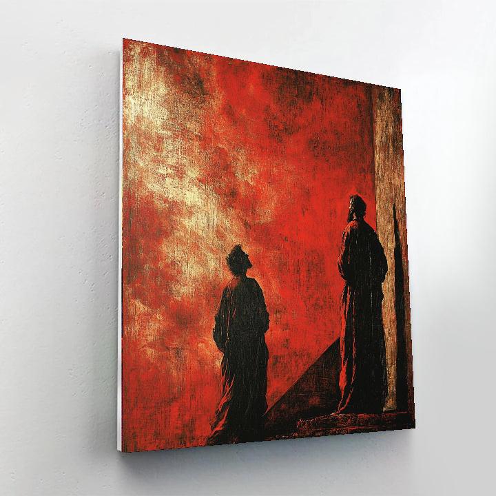 Caravaggio Inspired Textures Of Emotion  Number Painting