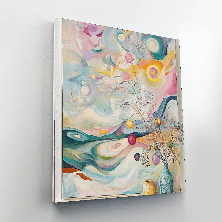 Wassily Kandinsky Inspired Pastel Reverie  Paint By Numbers Art