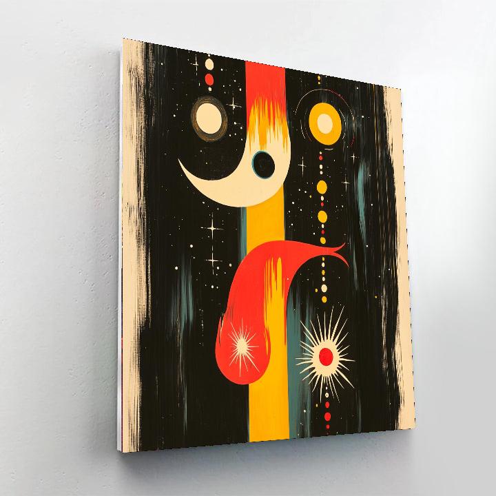 Joan Miró Inspired Symbols Of The Universe  Painting Number Kit
