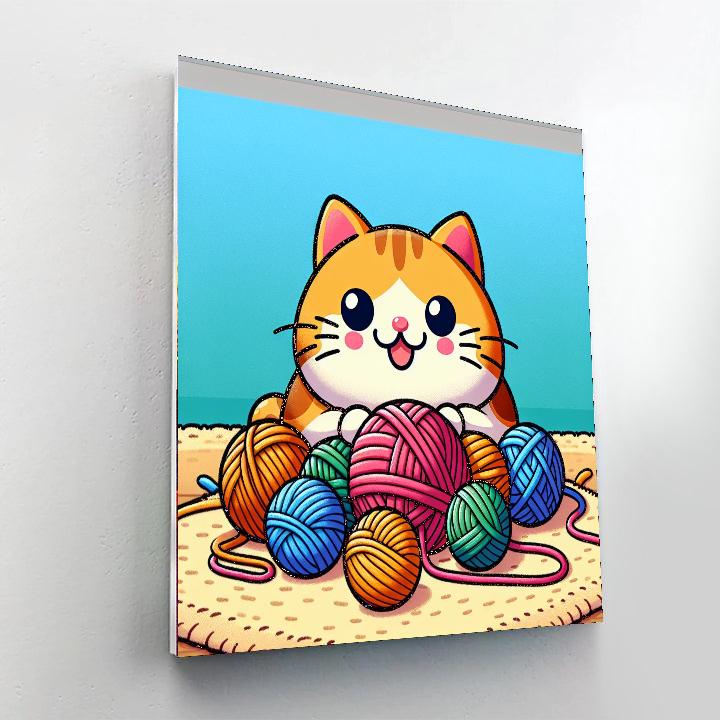 Bright Ball Of Yarn Paint By Numbers Kits
