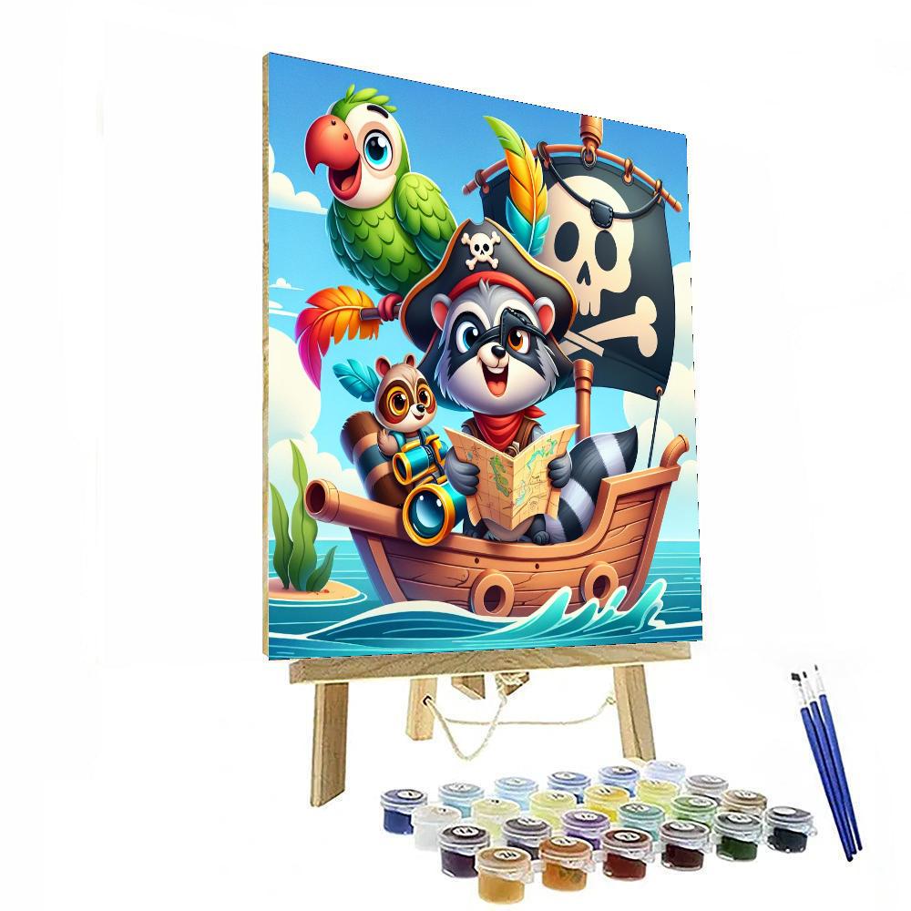 Adventure With Animal Pirates Paint By Number