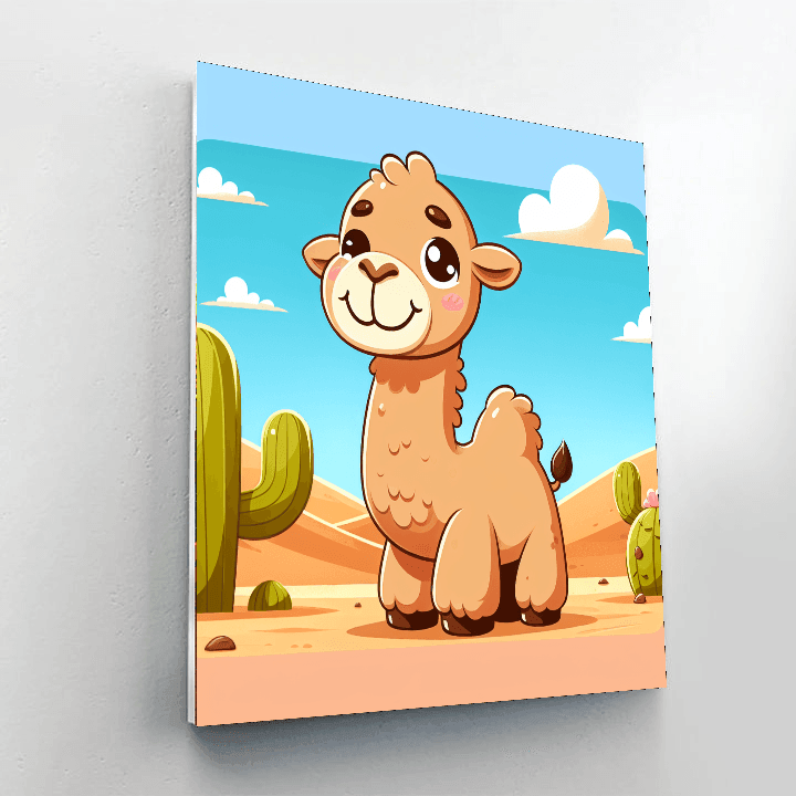 Curious Camel Painting By Numbers Kit