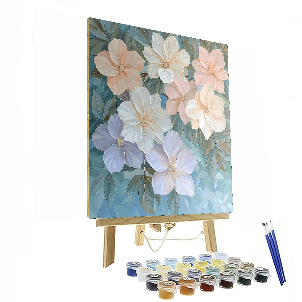 Georgia O'Keeffe Inspired Ethereal Blooms - DIY Painting By Numbers Kit