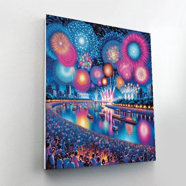 International Fireworks Festival - Vietnam DIY Paint By Numbers