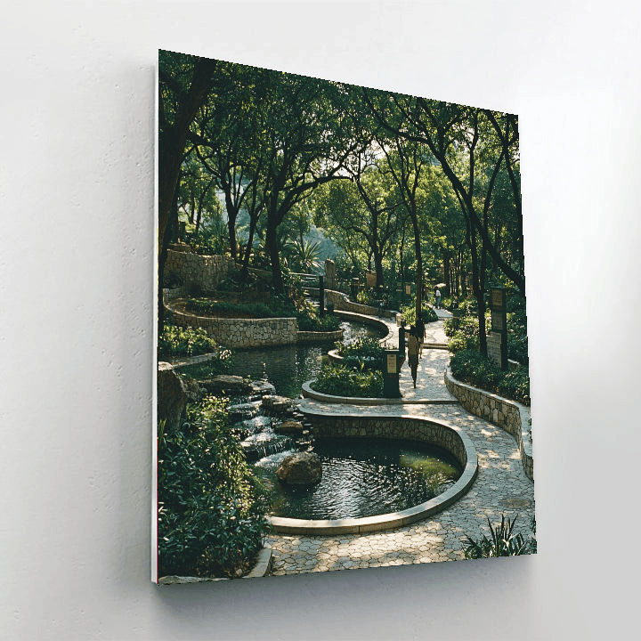 Kowloon Walled City Park Numbered Painting Kits