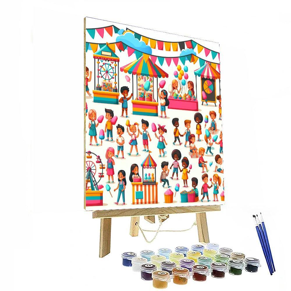 Summer Carnival Celebration Numbered Painting Kits