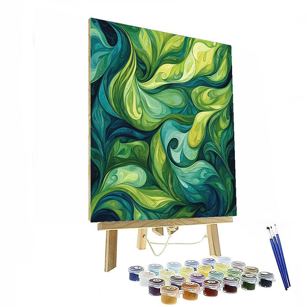 Leonardo Da Vinci Inspired Whirl Of Nature  Paint By Numbers Kits