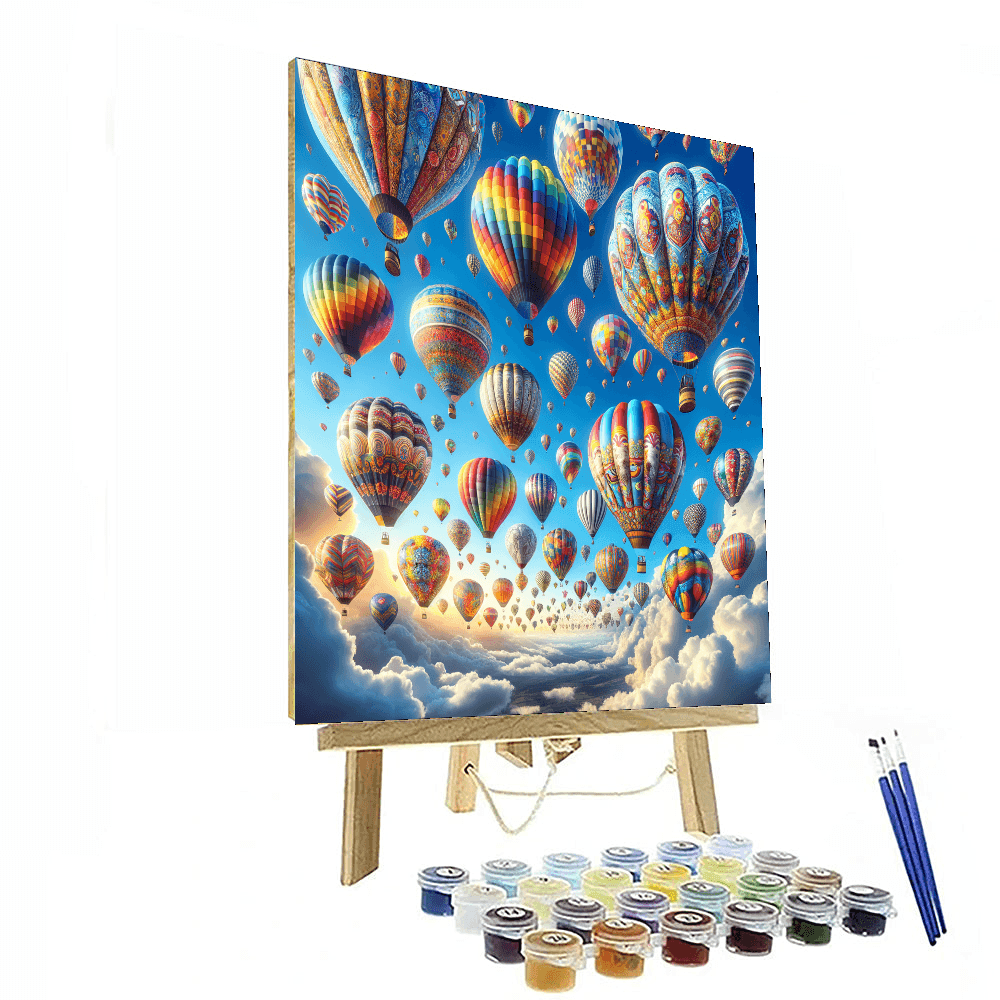 Whimsical Balloon Festival - DIY Painting By Numbers Kit