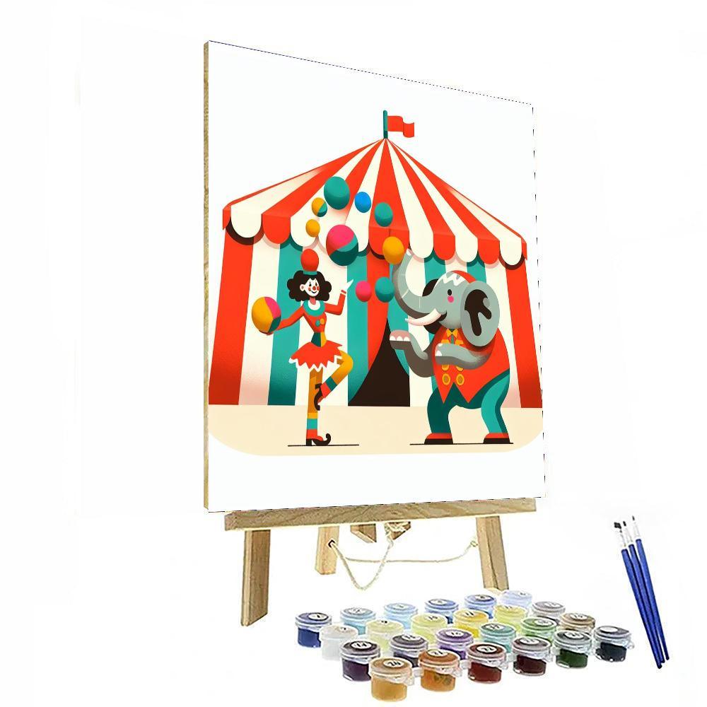Circus Of Colors Extravaganza Painting By Numbers Kit