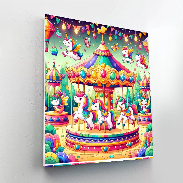 Magical Carousel Paint By Numbers Kits