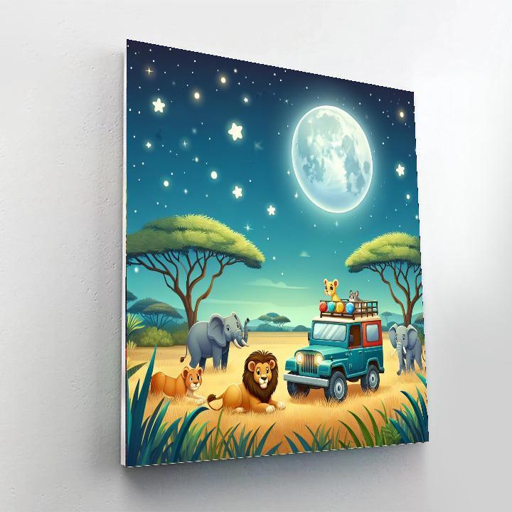 Starlight Safari DIY Paint By Numbers